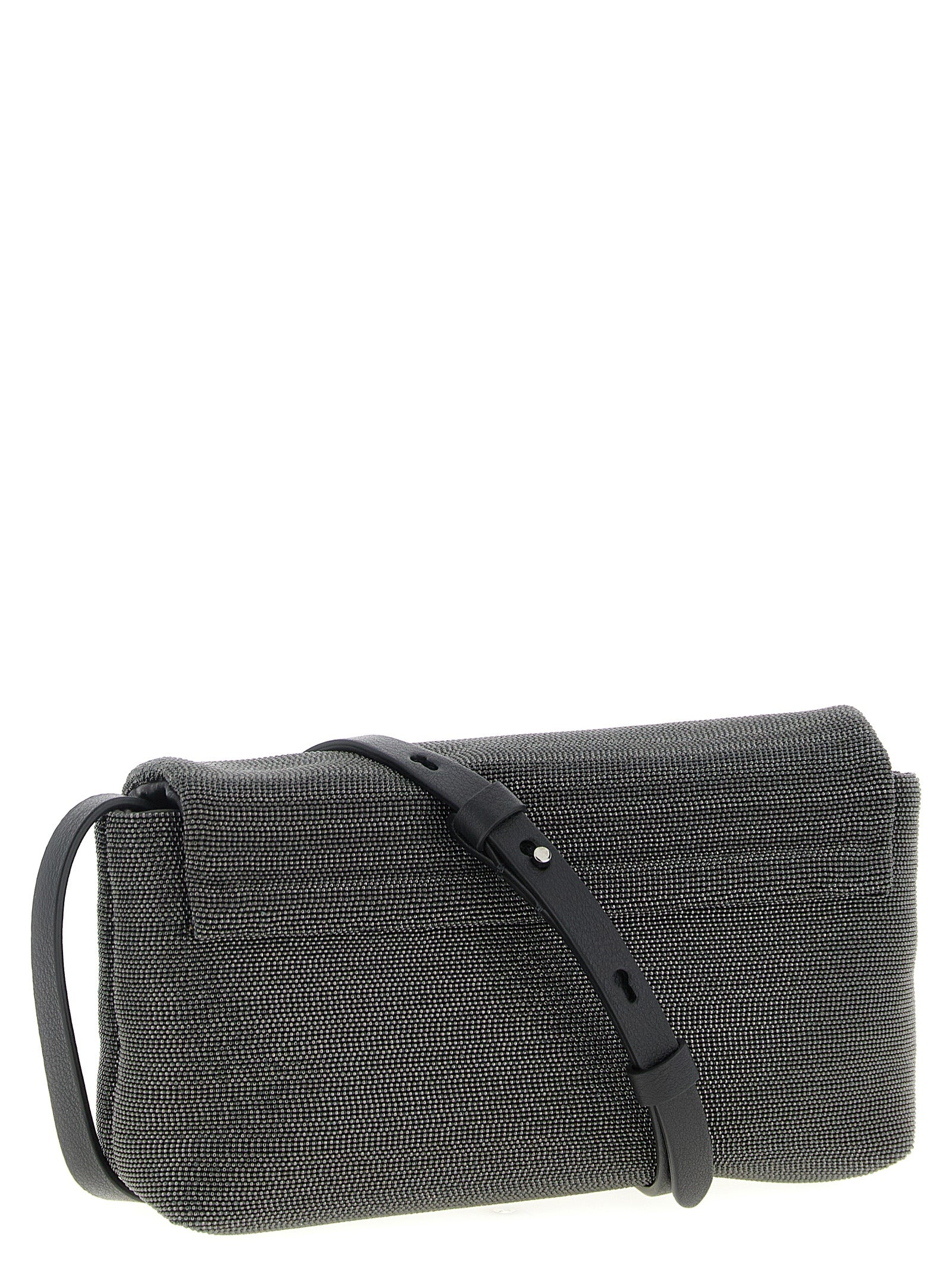Black Leather Clutch Bag