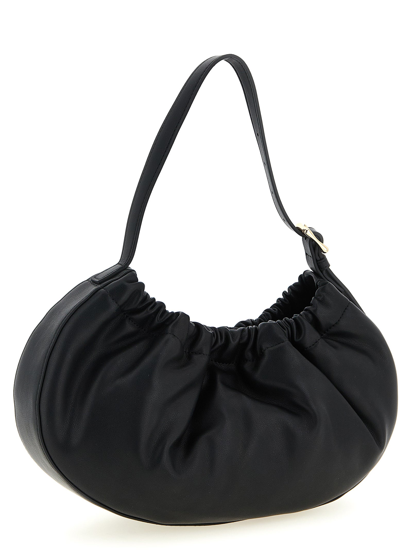 Black Polyethylene Shoulder Bag