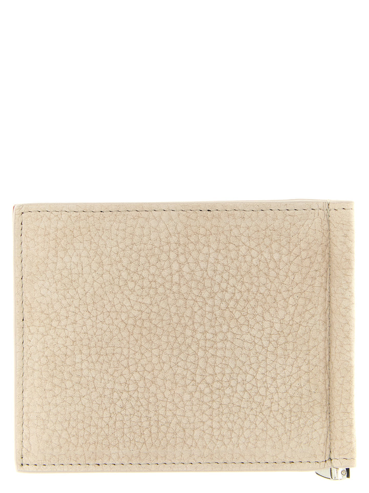 Christian Louboutin Lommebok i beige kalveskinn