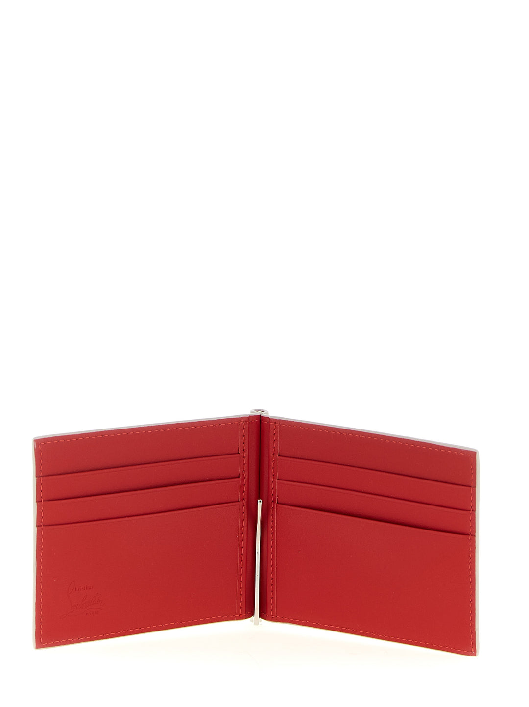 Christian Louboutin Lommebok i beige kalveskinn