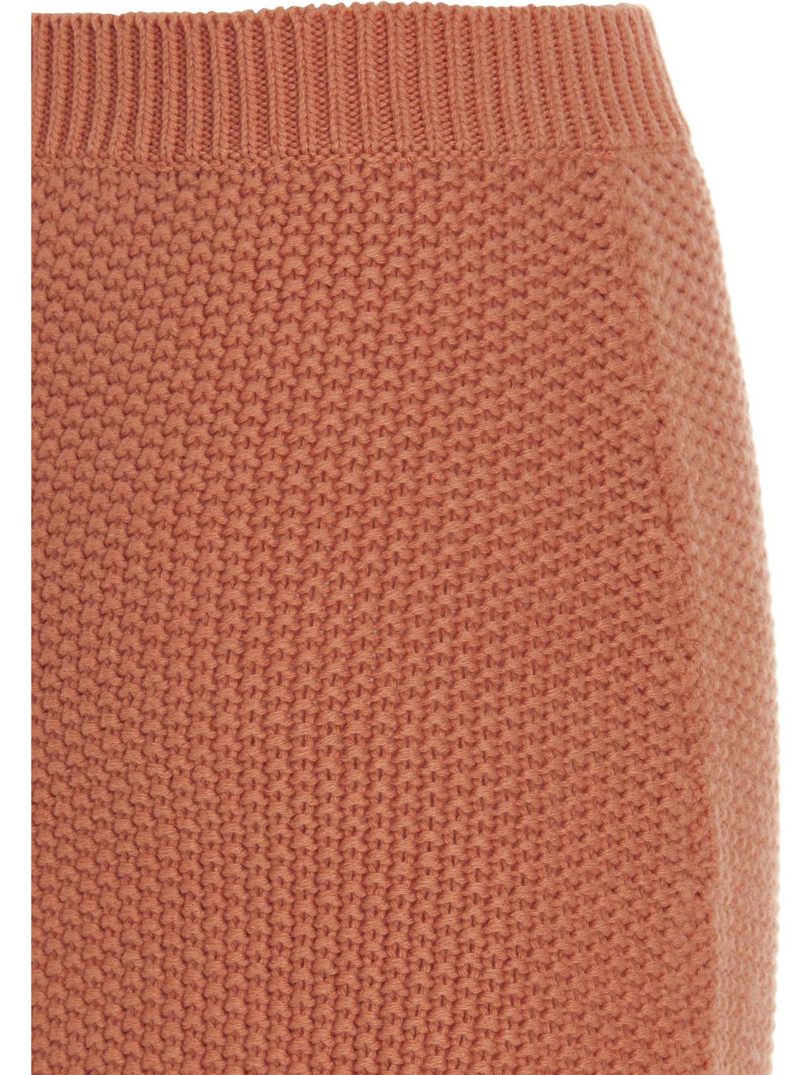 Orange Cashmere Mini Skirt