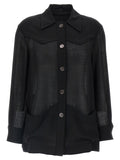 Ferragamo Black Virgin Wool Blouse