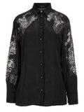 Versace Black Polyester Blouse