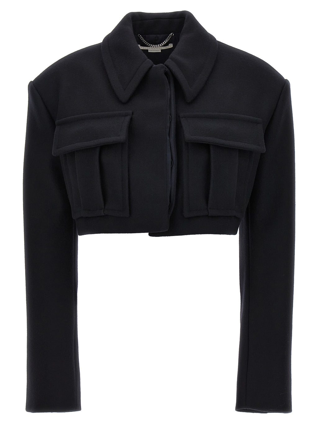 Stella McCartney Black Wool Full-Length Jacket