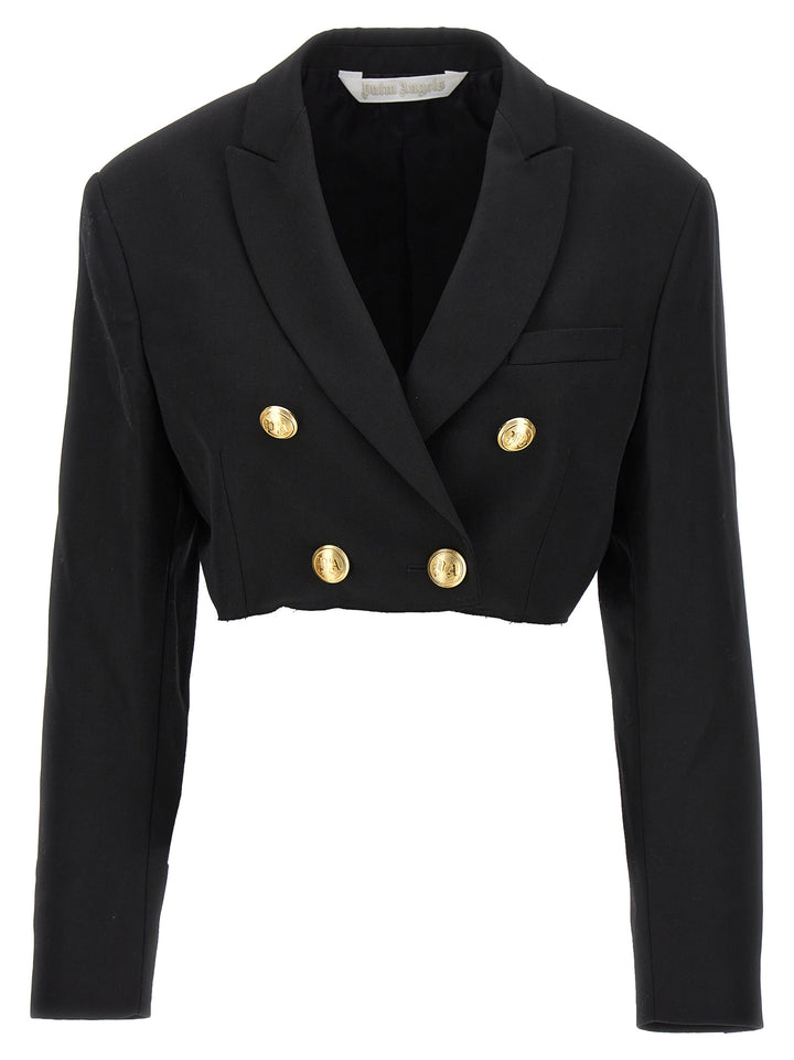 Palm Angels Sort Polyesterblazer