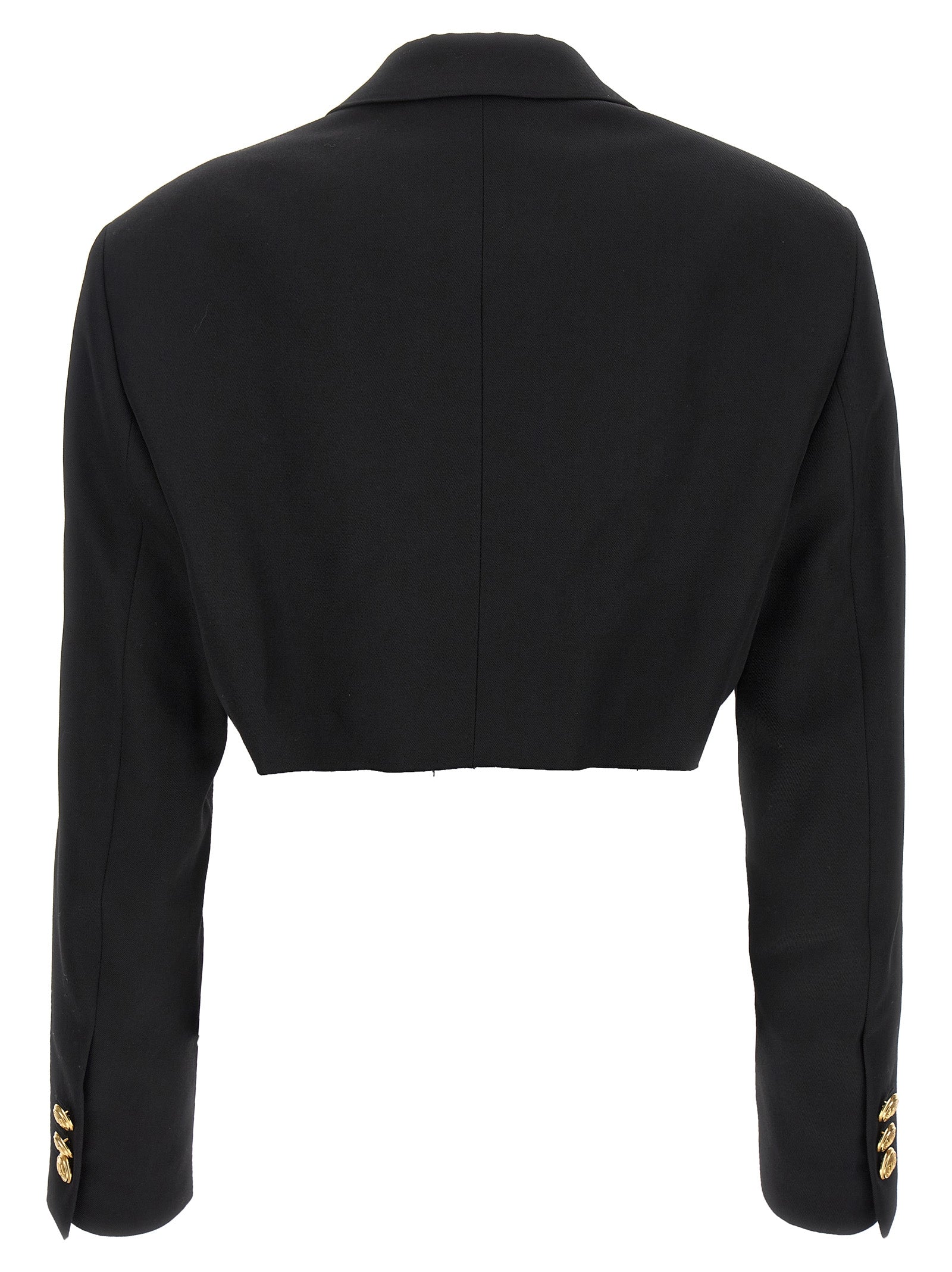 Black Polyester Blazer