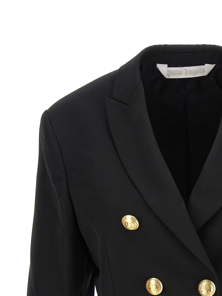 Palm Angels Sort Polyesterblazer