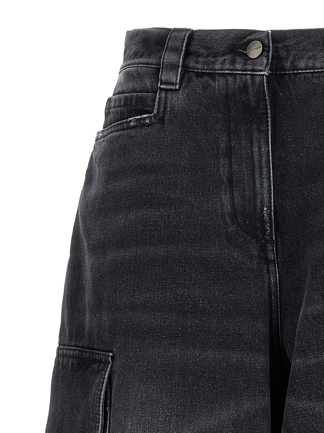 Palm Angels Grå Cargo Shorts i Bomull