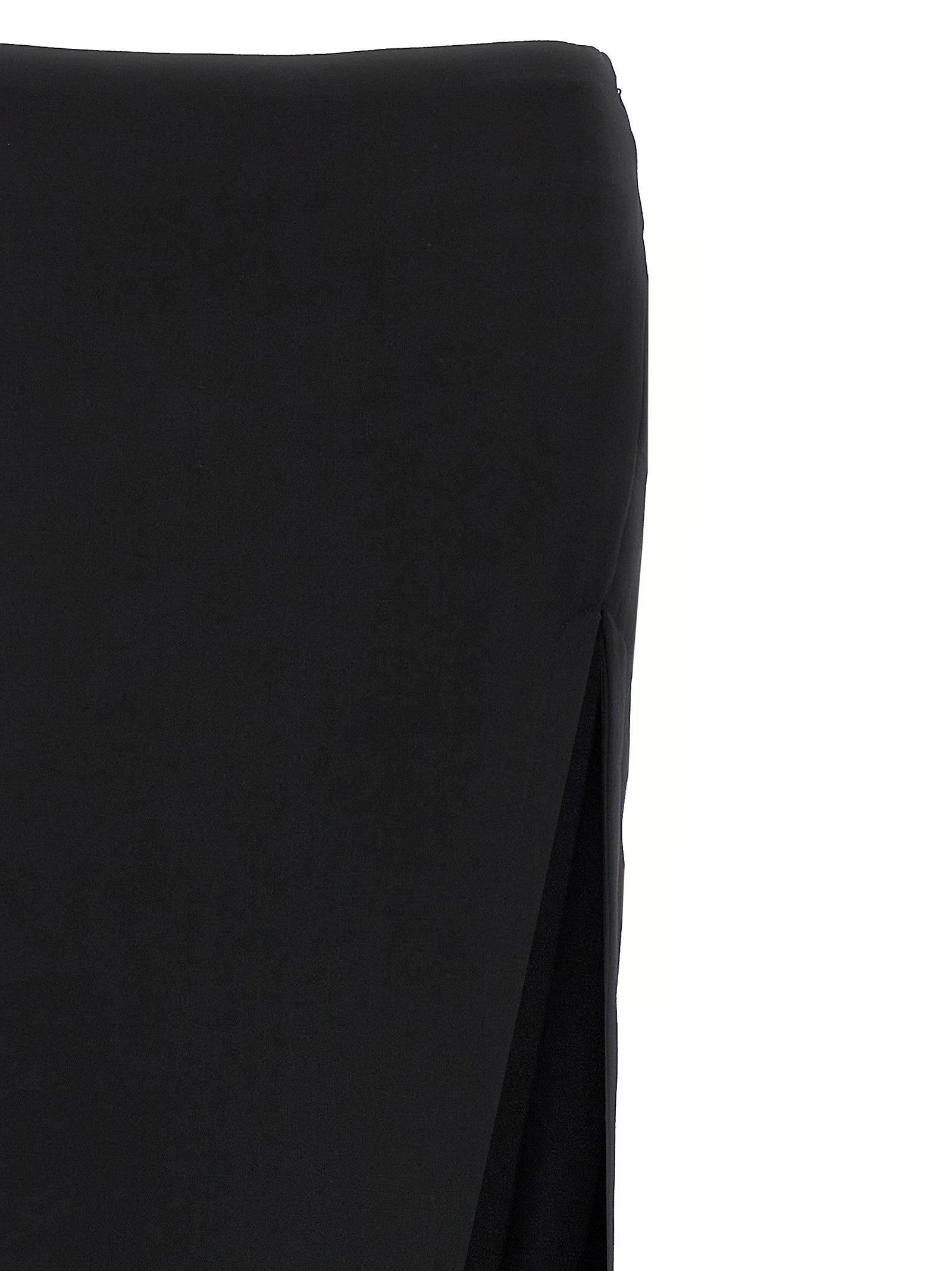Black Lamb Leather Mini Skirt