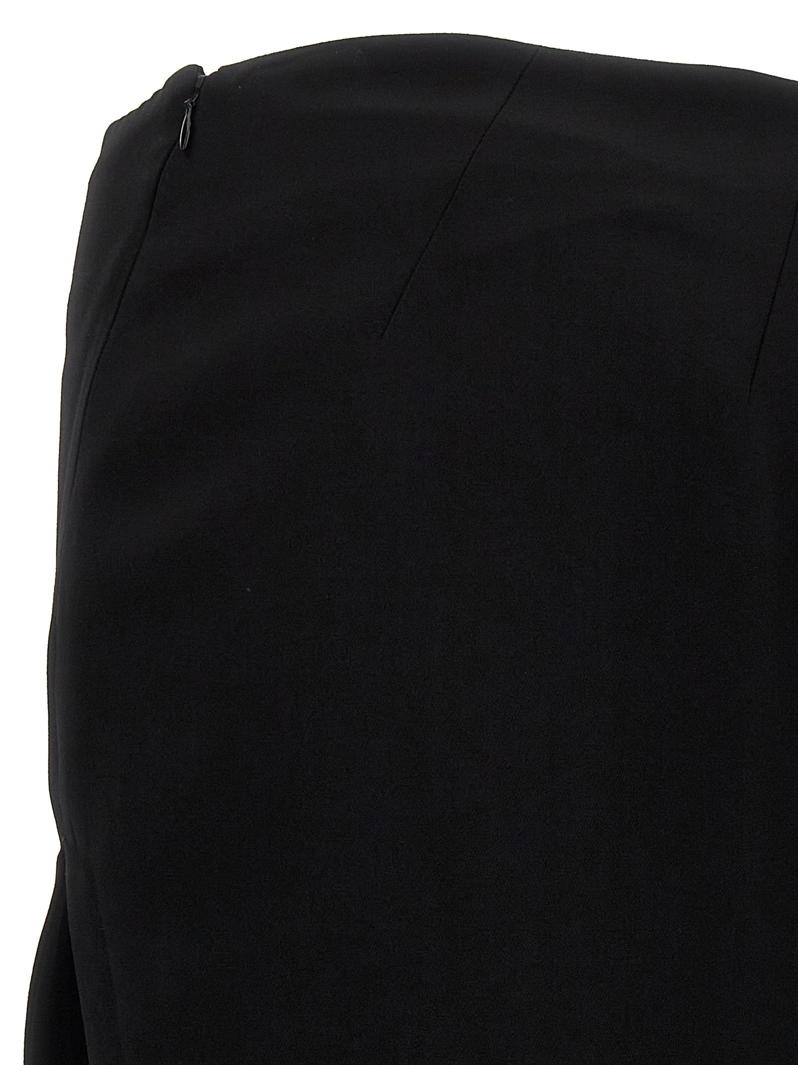 Black Lamb Leather Mini Skirt