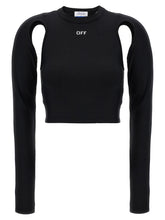 Off-White Black Polyamide Long Sleeve T-Shirt