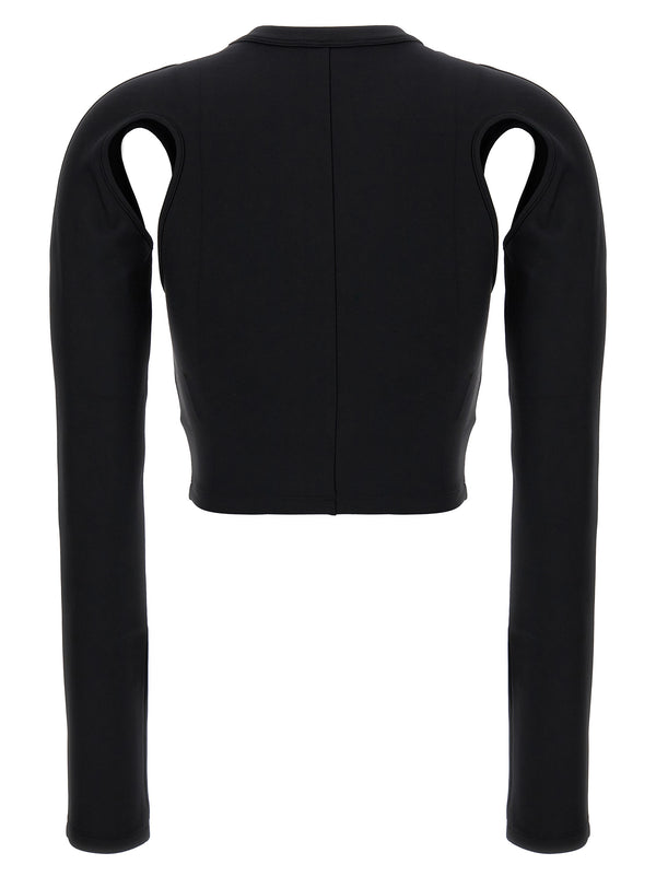 Off-White Black Polyamide Long Sleeve T-Shirt