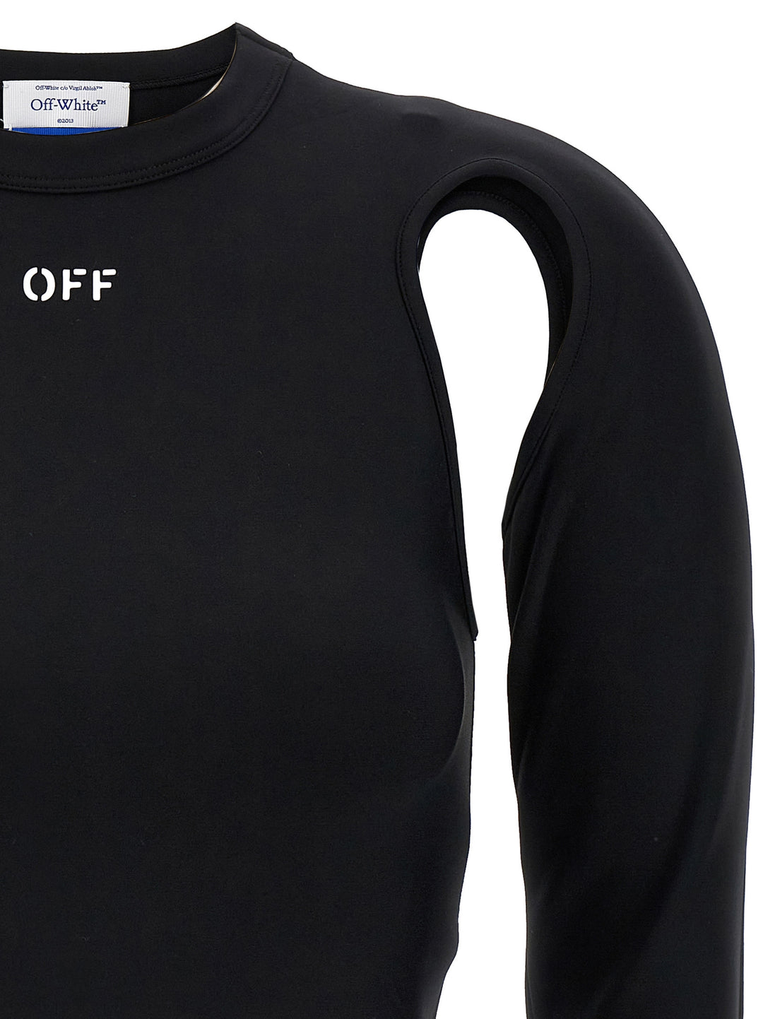 Off-White Svart Polyamid Langermet T-skjorte