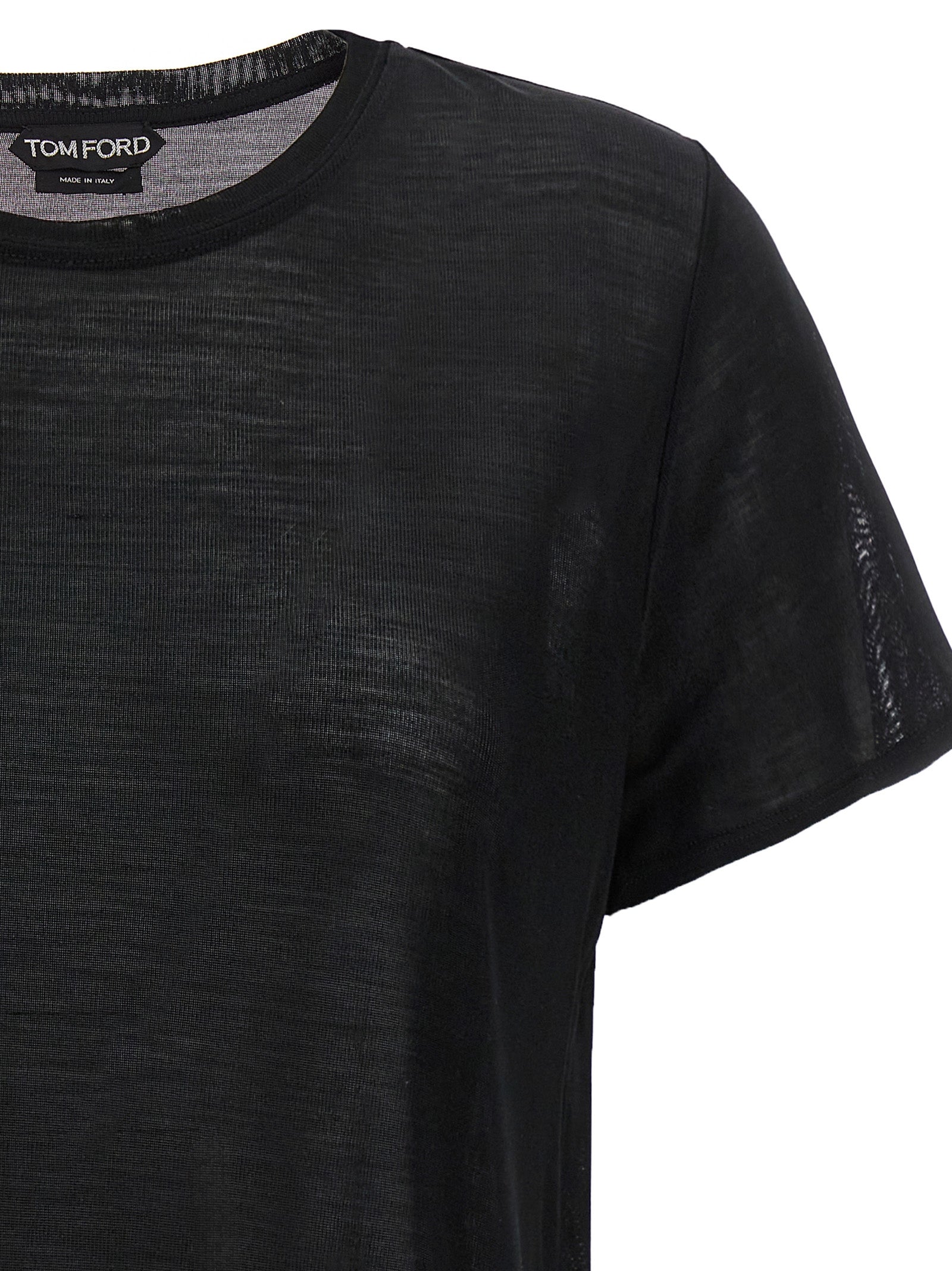 Black Silk T-Shirt