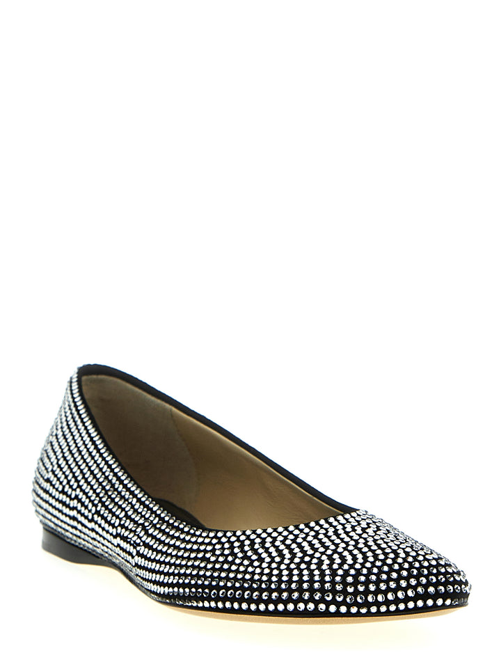 Loewe sorte ballerinasko i geiteskinn