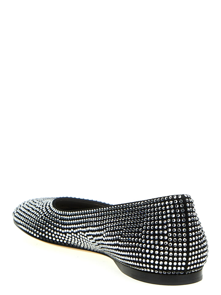 Loewe sorte ballerinasko i geiteskinn