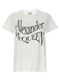 Alexander McQueen Bicolor Cotton T-Shirt