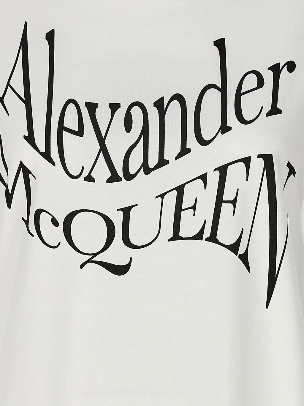 Alexander McQueen Bicolor Cotton T-Shirt