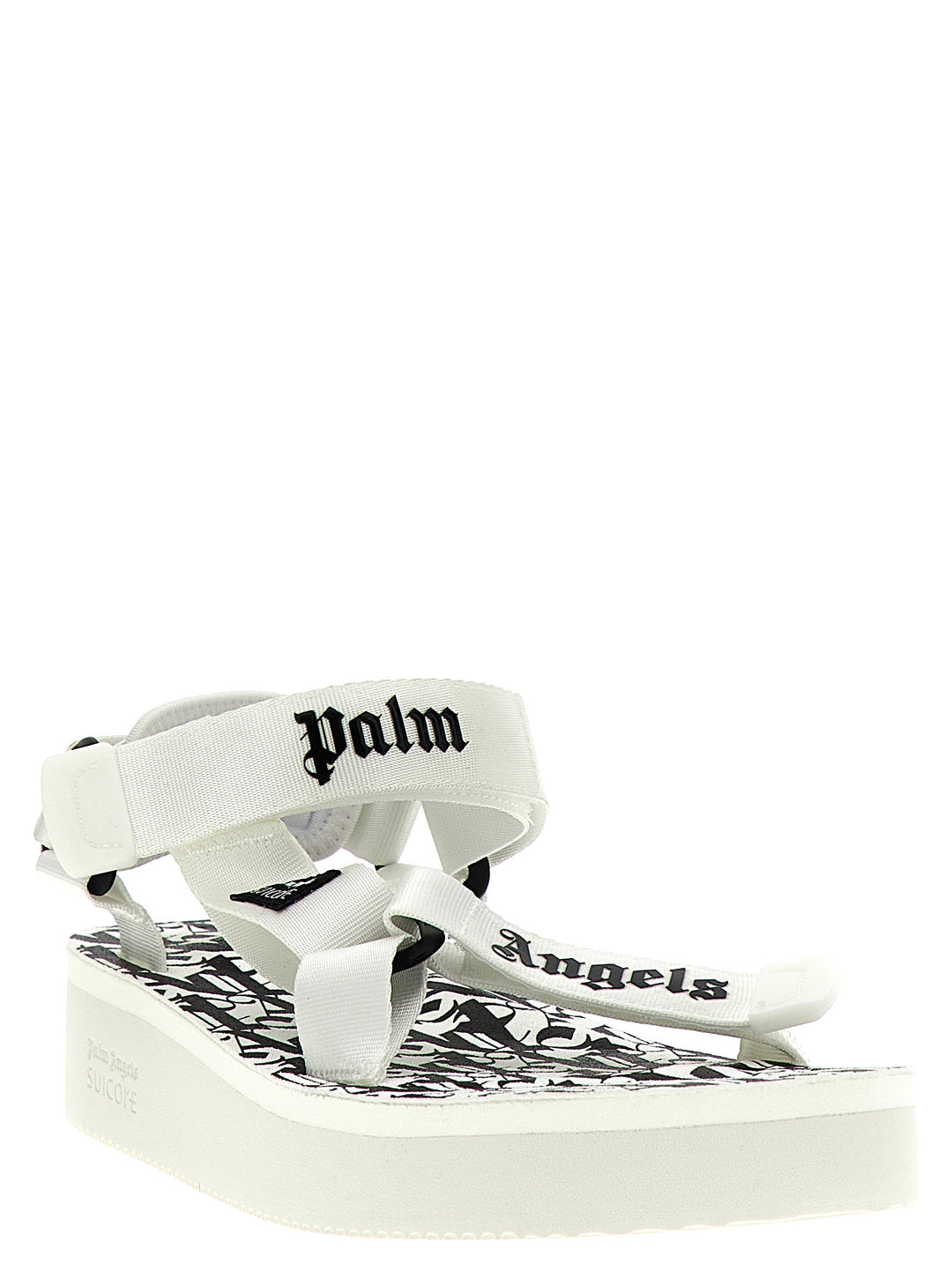 Palm Angels Bicolor Flat Sandaler i Polyester