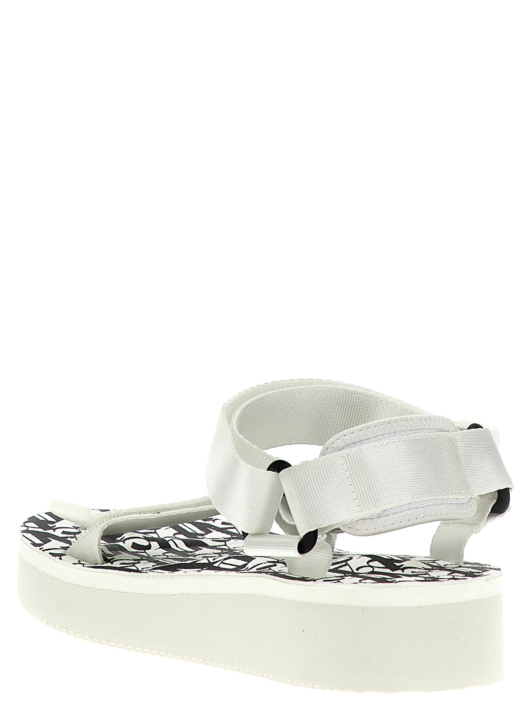Palm Angels Bicolor Flat Sandaler i Polyester