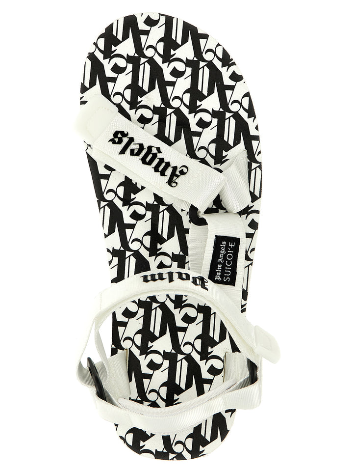 Palm Angels Bicolor Flat Sandaler i Polyester