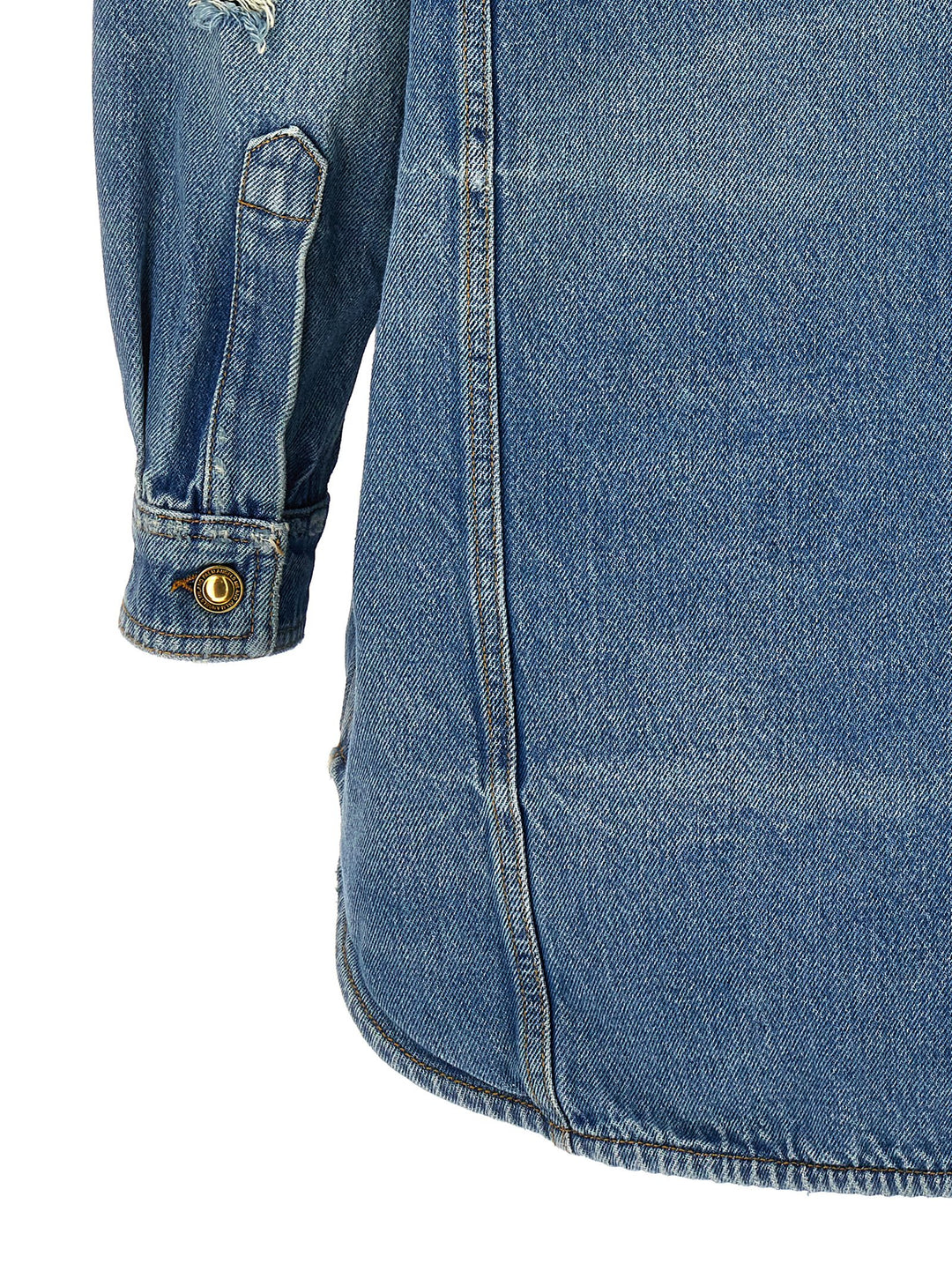 Palm Angels blå denimjakke i bomull