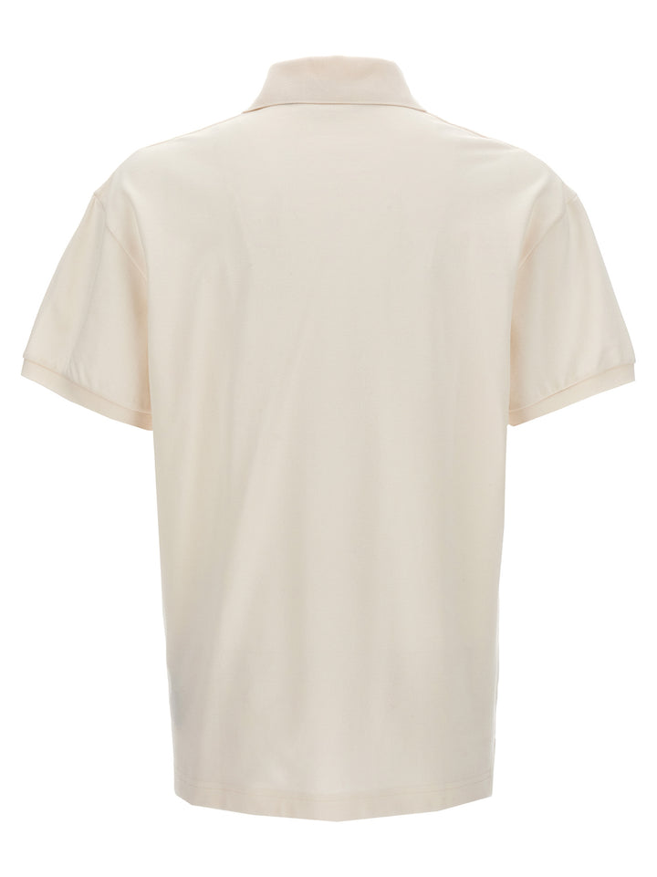 Palm Angels hvit polyester pikéskjorte