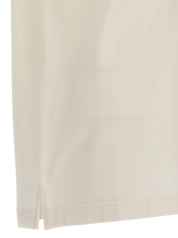 Palm Angels hvit polyester pikéskjorte