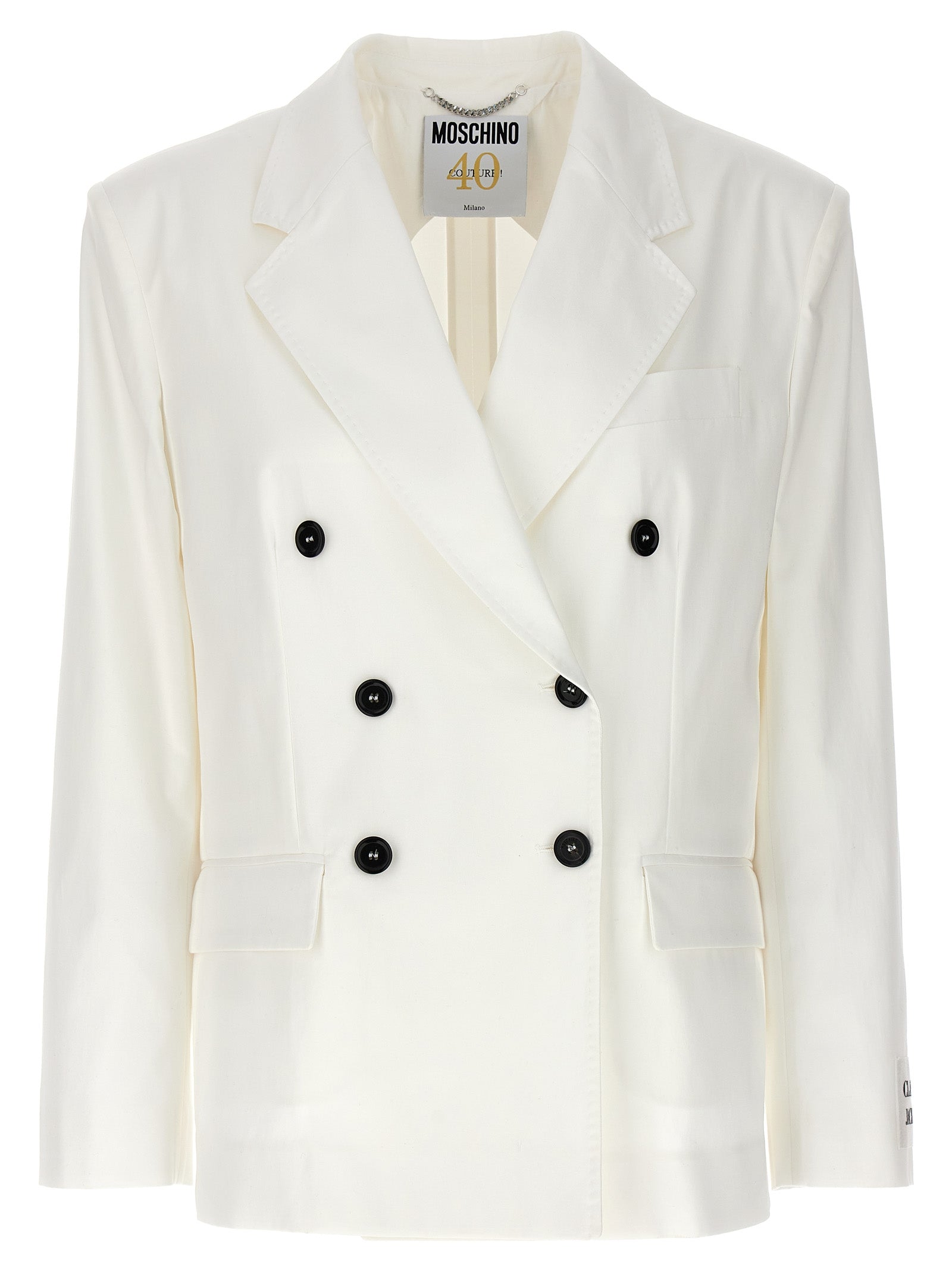White Cotton Blazer