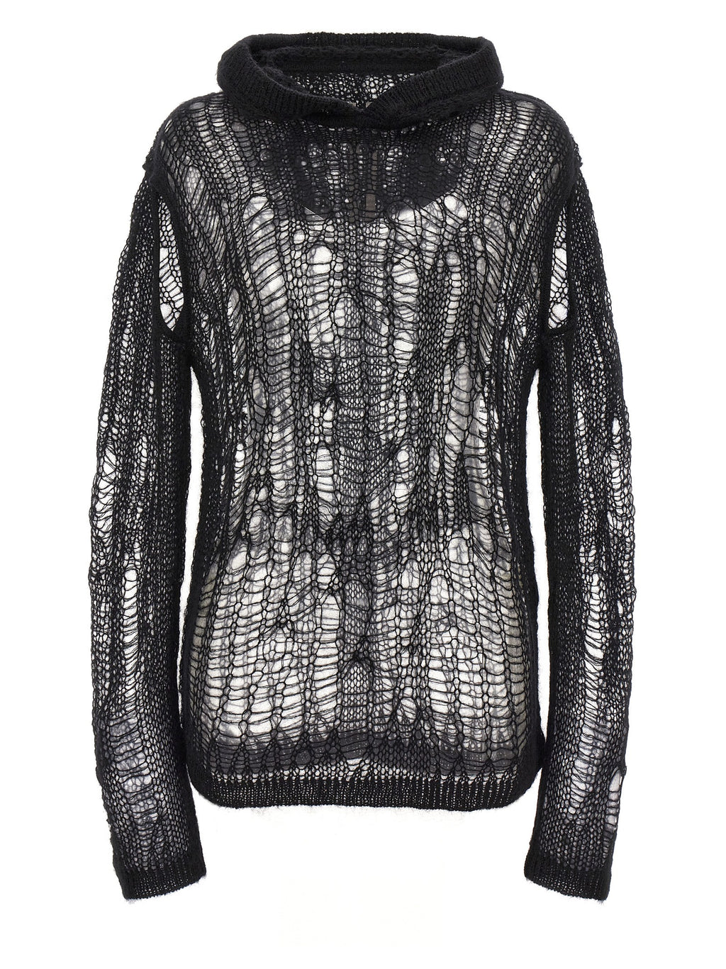 Rick Owens Black Nylon Cardigan