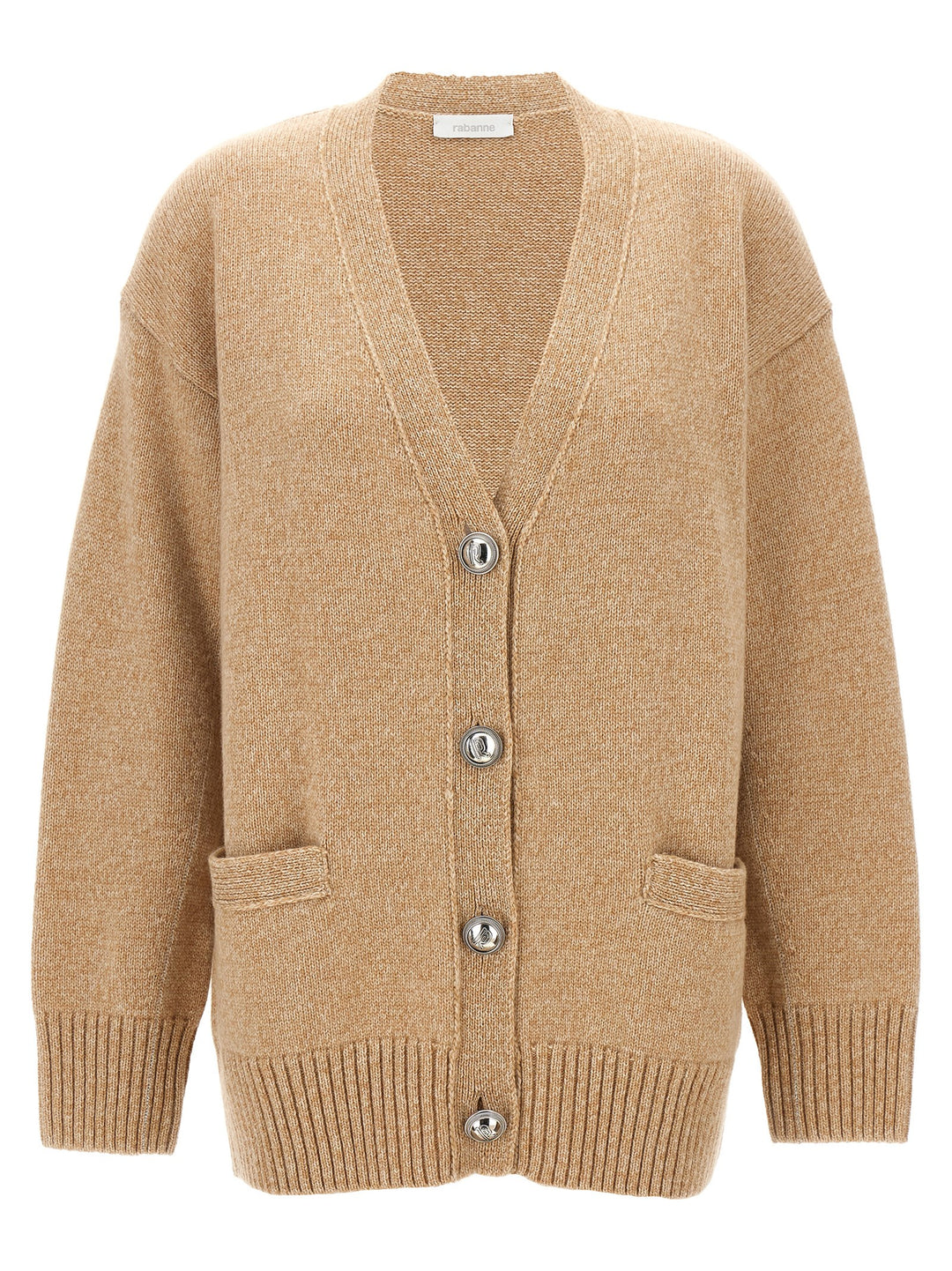 Beige Wool Cardigan