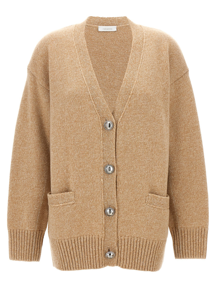 Beige Wool Cardigan