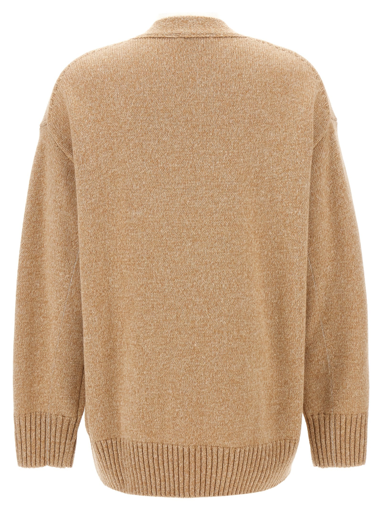 Beige Wool Cardigan