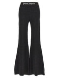 Palm Angels Black Viscose Flared Pants