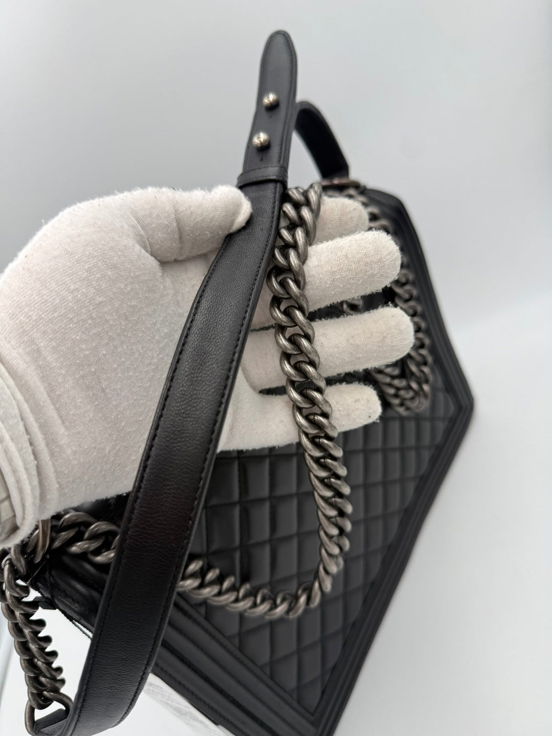 Chanel Bicolor Skinn Håndveske