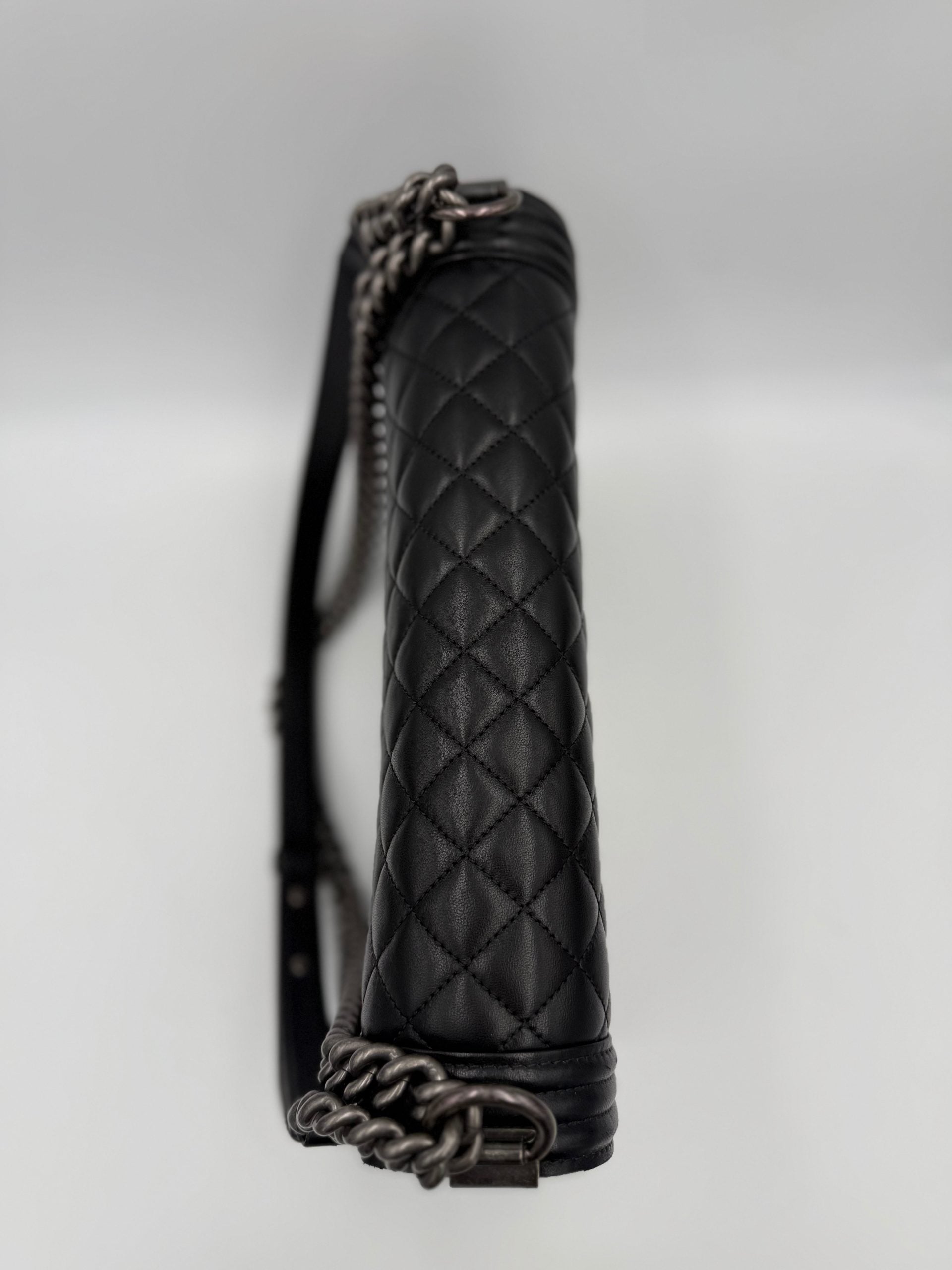Bicolor Leather Handbag