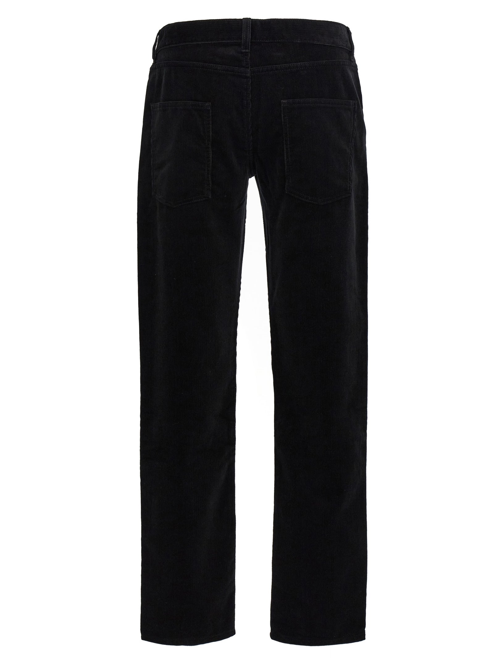 Black Cotton Casual Pants