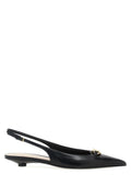 Valentino Garavani Black Calfskin Ballet Flats
