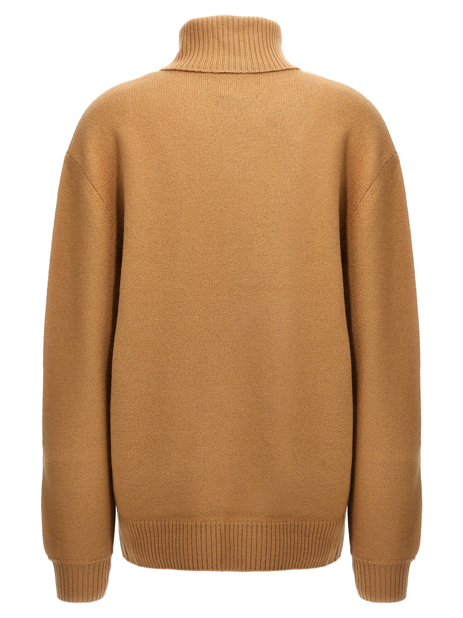 Beige Virgin Wool Cardigan