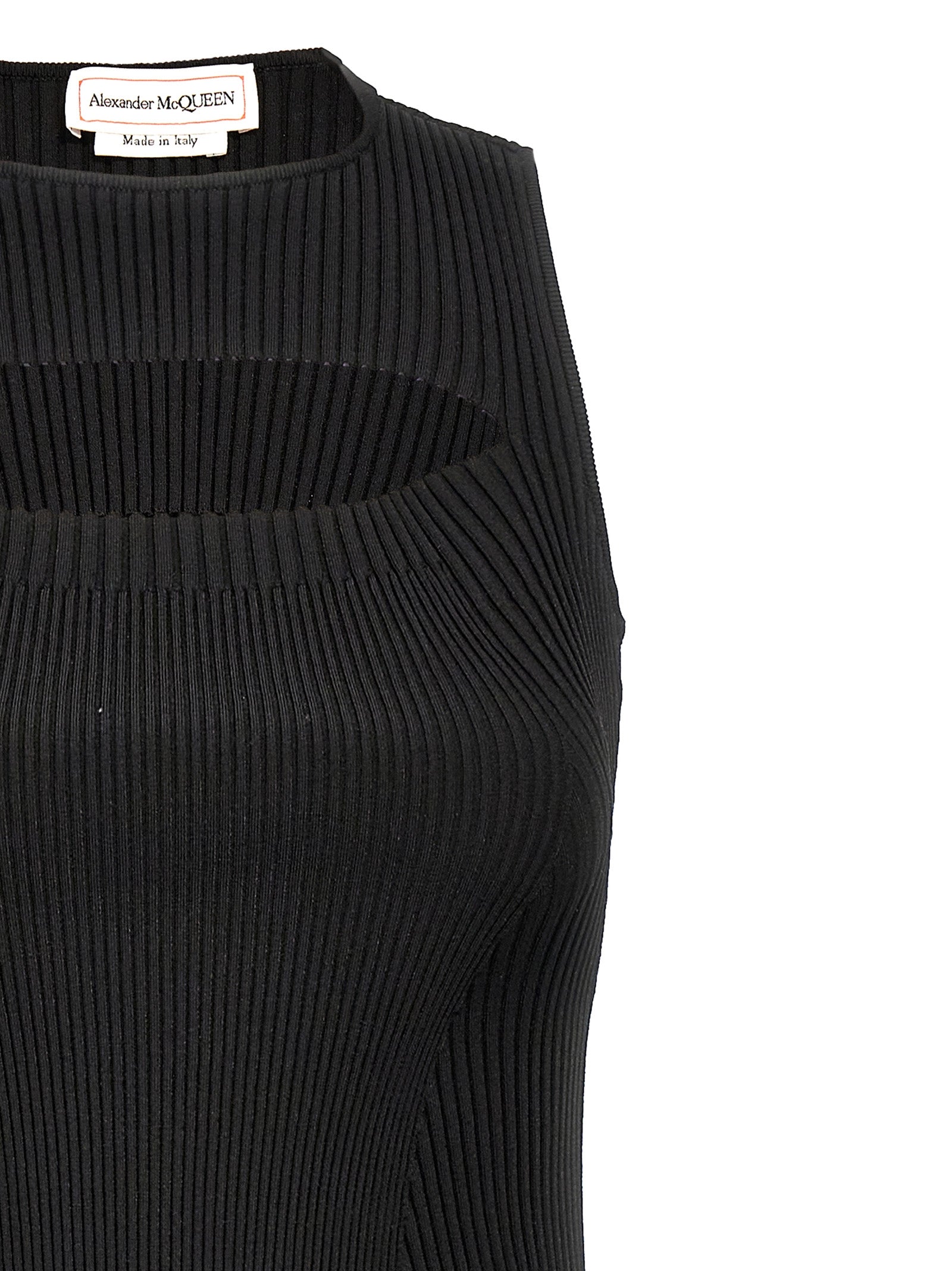 Black Viscose Midi Dress