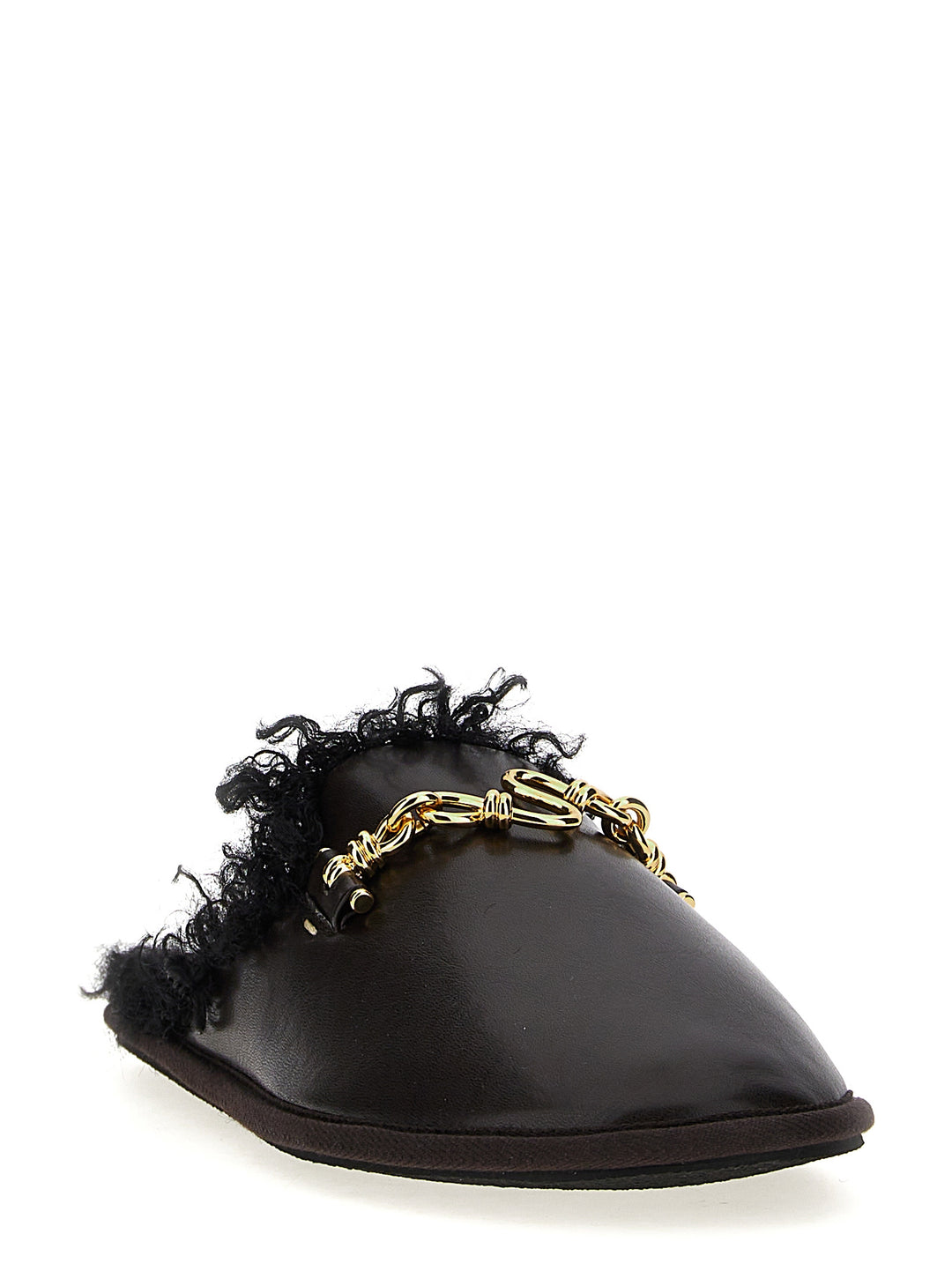 Stella McCartney brune mules i polyetylen