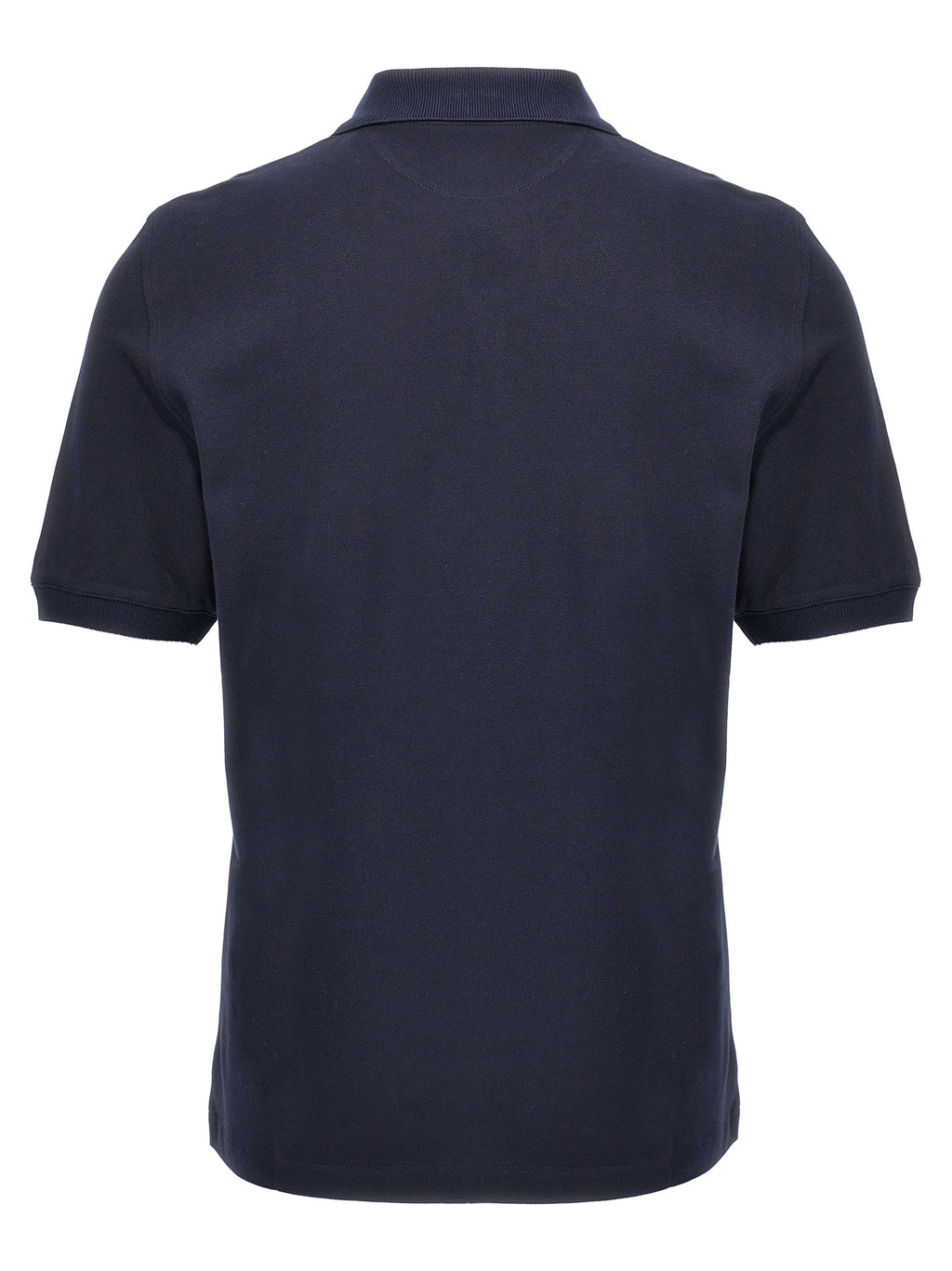 Brunello Cucinelli Blue Cotton Polo Shirt