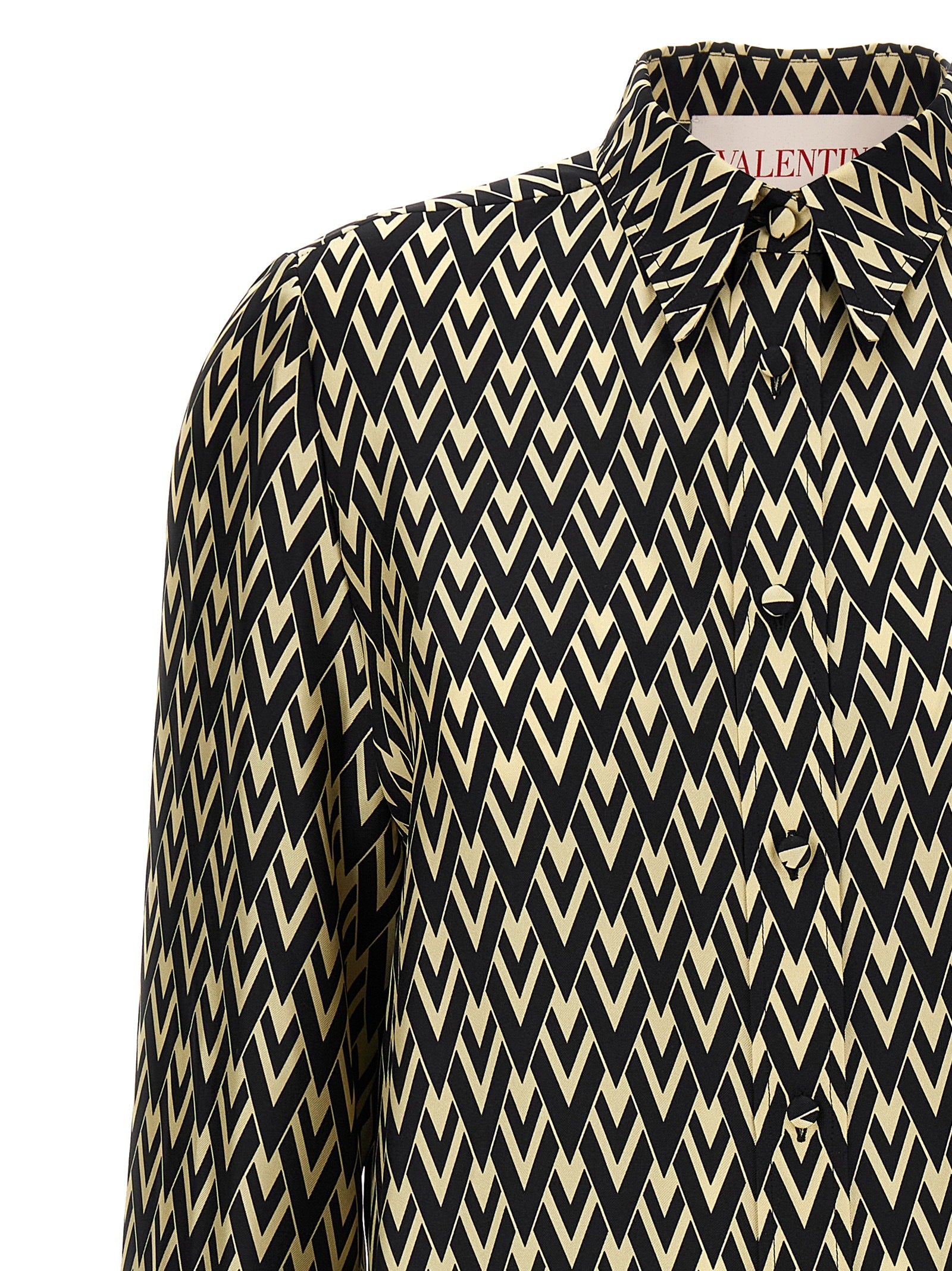Bicolor Silk Blouse