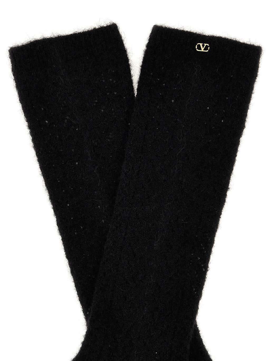 Valentino Garavani Black Wool Socks