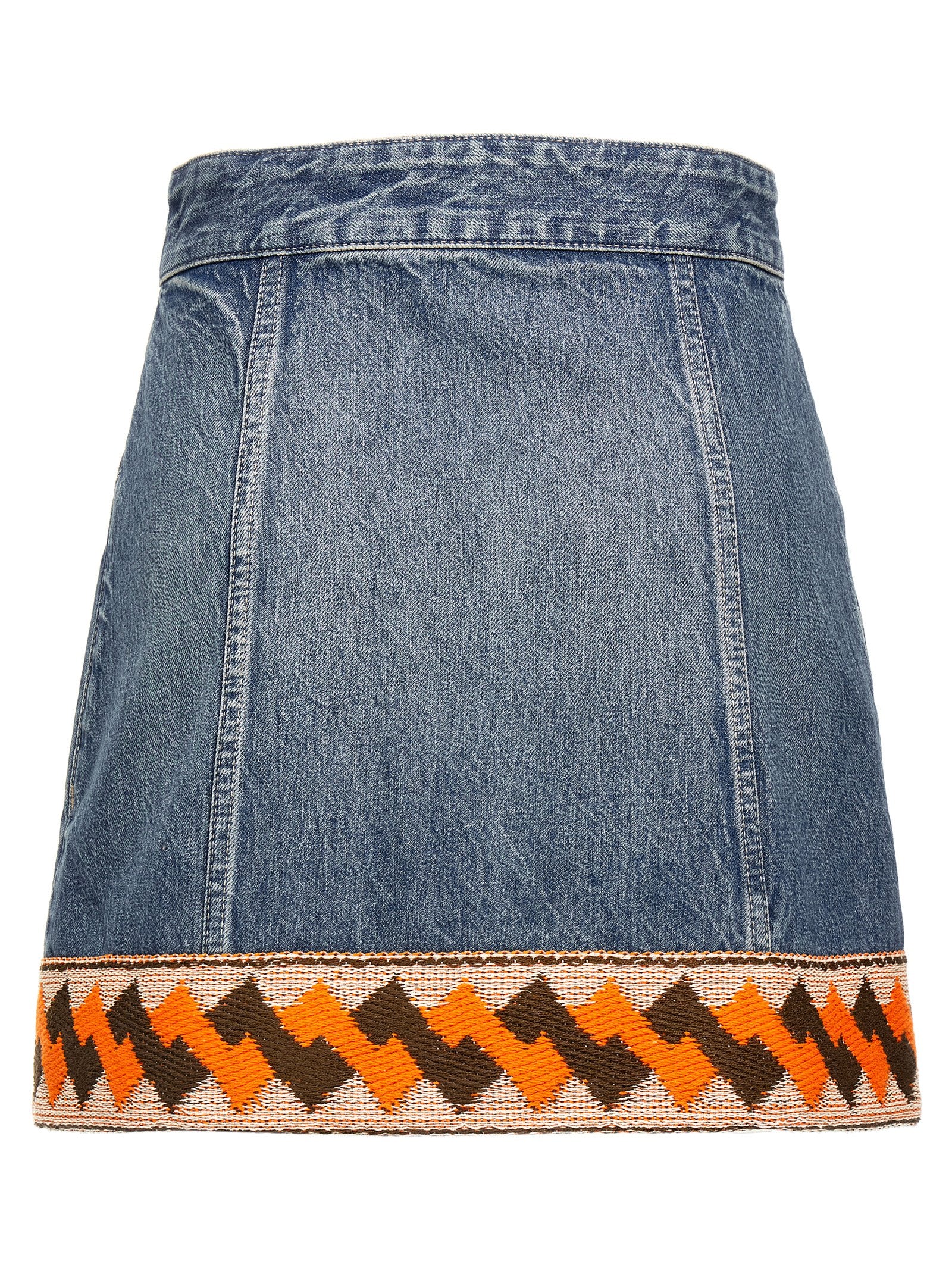 Multicolor Cotton Long Skirt