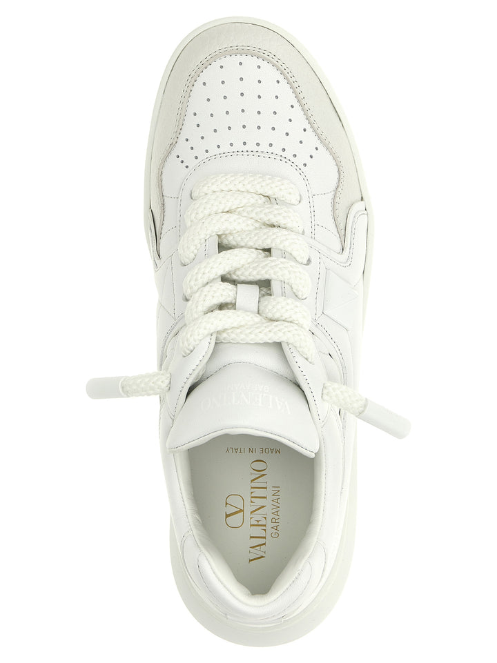 Valentino Garavani Chunky joggesko i hvitt kalveskinn