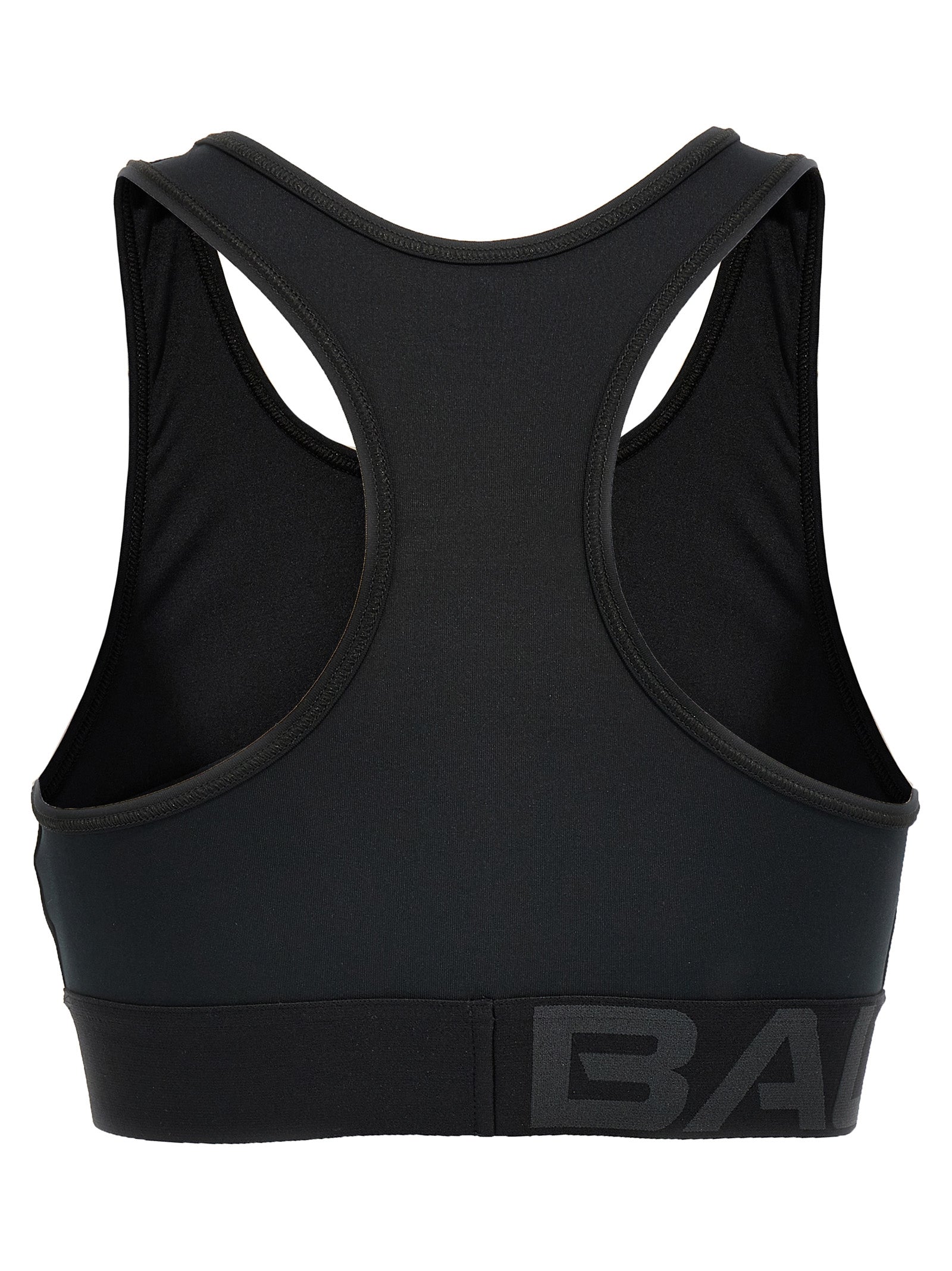 Black Polyester Sport Bra
