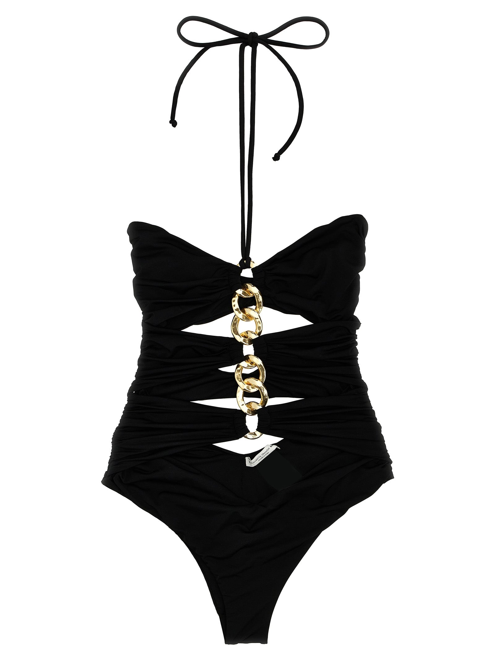 Black Polyamide One-Piece Swimsuit