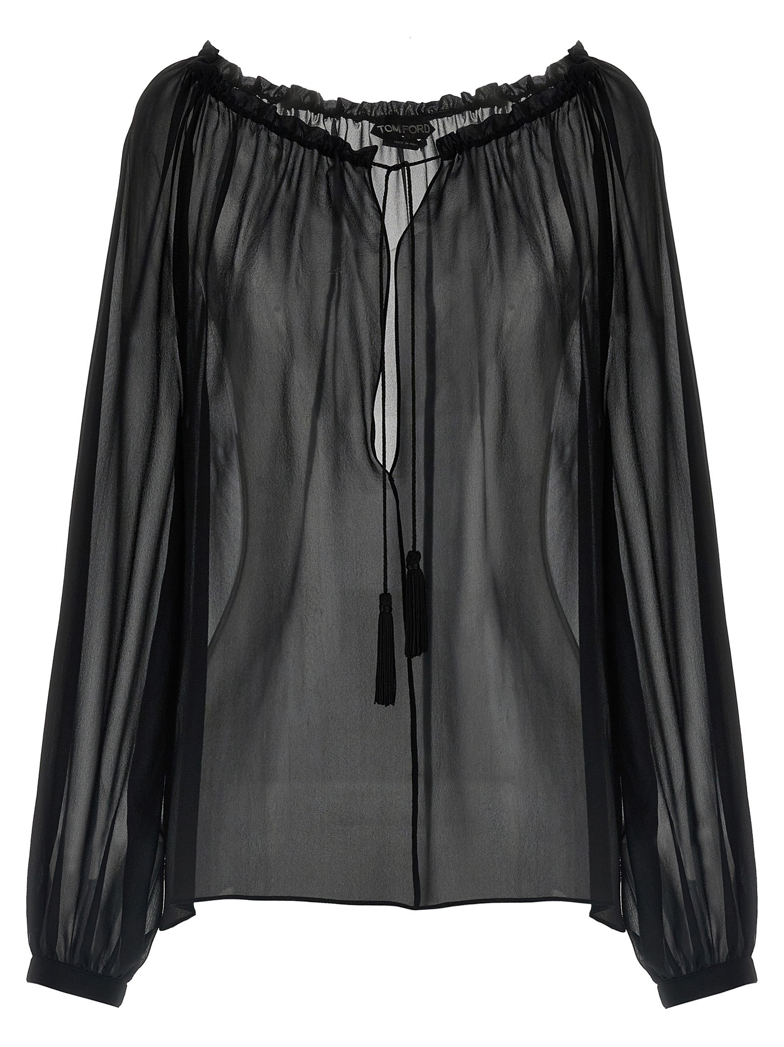 Black Silk Blouse