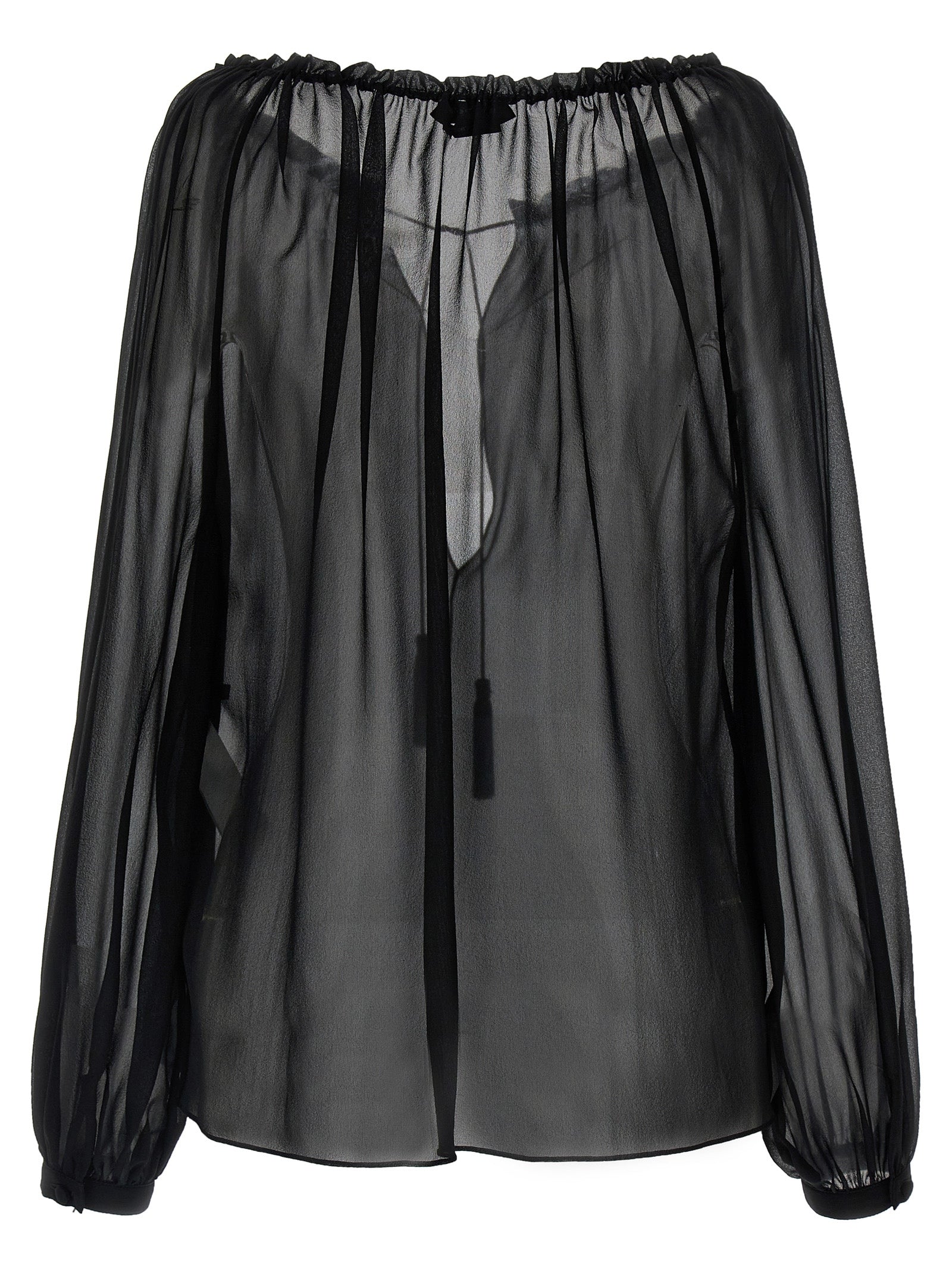 Black Silk Blouse